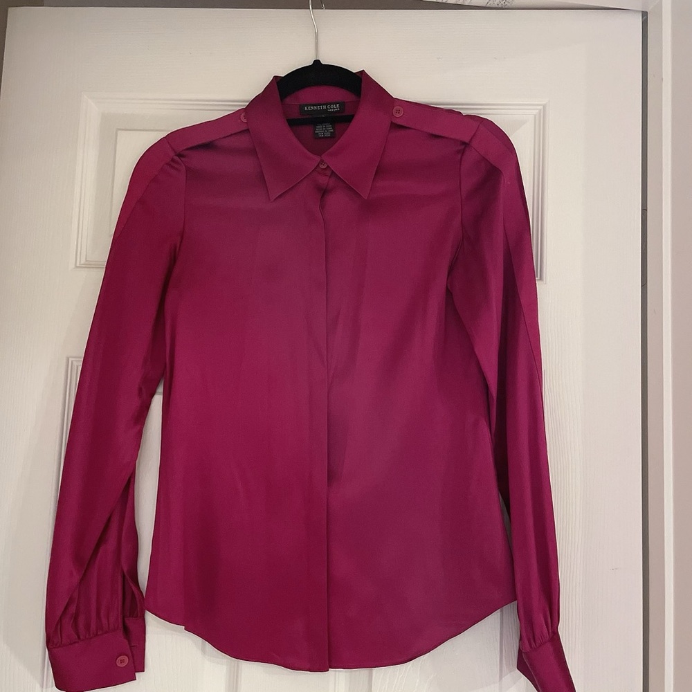 Kenneth Cole silk button down